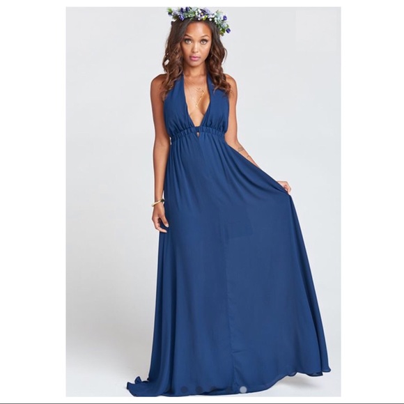 SHOW ME YOUR MUMU NAVY MAXI GOWN DRESS - Picture 7 of 7